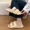 Pantuflas de Algodón Birkenstock Retro Gruesas y Peludas para Mujer, Para Usar al Aire Libre, Nuevas Otoño 2026 Pantuflas de Felpa y Piel sin Cierre
