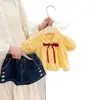 Conjunto de Verano para Niña 2026 Nuevo Estilo Moda Bebé Camisa de Muñeca y Pantalones Cortos de Mezclilla Elegantes Conjunto de Dos Piezas de Verano Moderno