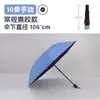 Paraguas Totalmente Automático, Paraguas Plegable para Mujer, Paraguas de Sol con Recubrimiento Negro, Protección UV, Doble Uso para Sol y Lluvia, Resistente a los Rayos UV, Recubrimiento Negro para Protección Solar