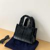 Bolsa de Mão Compacta Estilo Coreano em Nylon e Algodão Moda Outono/Inverno 2024 Nicho Leve Alta Qualidade Bolsa Transversal de Penas