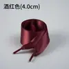 Cadarço de Seda Lin Feng 4.0 Laço de Balé Cadarço Plano Largo Fita Ajuste Furo Largo Sapatos Brancos Branco Preto