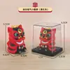 Mini León Danzante Solar Chino Auspicioso Muñeco de Cabeza Móvil Decoración del Hogar León Danzante Regalo de Moda Adorno para Coche/Escritorio que Atrae la Fortuna