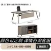 Escritorio y Silla Modernos y Simples Combinación Escritorio de Computadora para Personal Estación de Trabajo de Empleado Estación de Trabajo con Pantalla