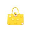 2025 Nueva Bolsa de Fieltro para Mujer Gran Capacidad Moda Colorida Bolas Suave Chica Bolsa de Compras Tote Bolsa de Hombro Única Linda para Mujer
