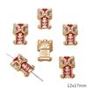 Pingente de Ano Novo em Cobre, Areia e Ouro - Acessórios para Pulseira e Colar de Miçangas Tecidas à Mão (Faça Você Mesmo)