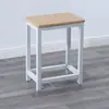 Bancos de Taller, Bancos de Operación de Fábrica, Bancos de Trabajo, Taburetes Cuadrados Pequeños de Acero y Madera, Bancos de Hierro para Comida Rápida, Bancos Metálicos de Entrenamiento