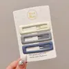 Presilhas coloridas laterais para franja de crianças, estilo coreano fofo, presilhas de cabelo de alta qualidade e requintadas, presilhas para bebê estilo dopamina que não danificam o cabelo