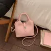 Bolso Elegante Estilo Coreano Bolso Cubo para Mujer 2026 Nuevo Nicho Bolso de Hombro Cruzado de Gama Alta Bolso de Moda para Viajes