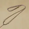 Cadena Cadena de Cuentas Hecha a Mano con Cuerda de Jade Hetian, Estilo Simple y Versátil, Moderna y Minimalista