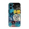 Adequado para iPhone 17 Pro Max Capa de Telefone Espacial com Ilustração Patchwork Personalizada Apple 16 Transparente 14/15 Nicho