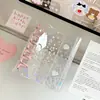 Fichário de argolas duplas A7 com design de estrela cortado a laser, capa macia transparente de PVC, clipe colorido, álbum de fotos de folhas soltas, ideal para guardar fotos de ídolos e colecionáveis