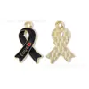 Día del Amor por los Senos Cinta Joyería con Aceite Goteando Accesorios Colgante DIY Accesorios para Llaveros Cadena para Teléfono Móvil Colgante Hecho a Mano
