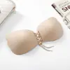 Sutiã Push-Up Deusa Lala Roupa Íntima Invisível Sem Alças Almofadas de Silicone para Seios Almofadas de Sutiã Peça Única