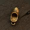 Zapatos Nobles de Latón Pequeños Accesorios para Zapatos Llavero Llaves del Coche Colgante para Bolso de Hombre y Mujer Colgante Joyería de Cuerda Hecha a Mano