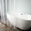 Cortina de Ducha Peva Impresa en 3D Transfronteriza en Stock, Engrosada, Impermeable, a Prueba de Moho, Divisor de Baño, Incluye Ganchos