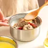 Bandeja para Cocinar al Vapor de Acero Inoxidable, Caja para Cocinar al Vapor, Cesta para Cocinar al Vapor, Rejilla para Cocinar al Vapor, Bol para Cocinar al Vapor, Herramienta para Cocinar Arroz con Tapa, Contenedor para Cocinar Huevos al Vapor, Bol Redondo para Sopa, Taza para Salsa