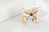 Nuevo Anillo/Pañuelo Decorativo de Moda de Nicho con Hebilla Adornada con Mariposas y Pedrería, Accesorios Versátiles de Moda de Lujo Ligero al por Mayor