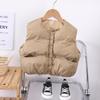 Chaleco para niños y niñas invierno abrigo de pan chaleco bebé estilo coreano grueso cálido chaleco chaleco