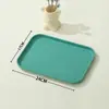 Bandeja rectangular de plástico para tazas de agua de uso doméstico nórdico, bandeja para servir comida rápida de hotel, cantina de jardín de infantes, para uso comercial