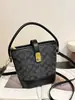 Bolso Cruzado de Hombro Único para Viajes Casuales, Nuevo Bolso Cubo Vintage Versátil Koujia, Bolso de Mano Texturizado Estampado para Mujer
