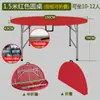Mesa Redonda Dobrável para Uso Doméstico, Tampo Redondo Grande Simples, Mesa de Jantar Dobrável de Plástico, Mesa e Cadeiras de Jantar Minimalistas para Exterior