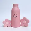Novo copo de água com rosto sorridente, copo de vidro com concha plástica de dupla camada de alta estética, copo de presente para evento de celebração de loja promocional atacado