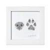 Compre uma moldura de foto e ganhe um carimbo de tinta grátis para impressões de patas - um kit DIY para criar uma moldura de foto memorial para animais de estimação, disponível para frete internacional