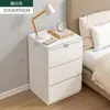 Armario de noche pequeño moderno minimalista para uso doméstico, estante de almacenamiento de noche mini moderno simple para dormitorio