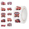 500 hojas/rollo rollo pasta transfronterizo caliente cinta camión de bomberos material cuenta de mano DIY decorativo sobre sellado pasta