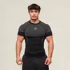 Camiseta Deportiva Casual de Manga Corta Estilo Americano Nueva para Correr Entrenamiento Fitness Secado Rápido Elástica Transpirable Ropa de Fitness