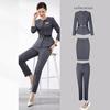 Business wear elegante deusa estilo cinza terno joias salão de beleza recepção departamento de vendas armário irmã workwear
