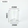 Venta al por mayor de fábrica Taza de cristal transparente para velas Taza de aromaterapia Candelabro de dormitorio decoración vidrio grueso frasco de vidrio para fragancia vela