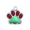 Pingente para animais de estimação pingando óleo doce cor pegadas de cachorro garra de gato DIY jóias acessórios lettering pet collar listagem