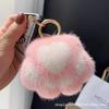 Lindo Colgante de Peluche con Forma de Garra de Gato para Bolso, Colgante de Felpa con Forma de Pata para Bolso, Llavero para Coche con Pelo de Visón Imitación y Garra de Gato