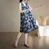 Foto Real do Novo Colete Casual Sem Mangas Estilo Coreano com Decote em V e Vestido Camisola em Camadas para Mulheres, Feito de Algodão e Linho, Caimento Solto e Efeito Emagrecedor