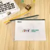 Bolsa de archivo A4 personalizada, bolsa de archivo transparente para estudiante, bolsa para documentos, bolsa de archivo, bolsa de papelería, logo de impresión publicitaria