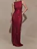 Vestido Largo de Lentejuelas con Cuello Halter Estilo Europeo y Americano, Vestido Elegante de Verano para Mujer Ajustado al Cuerpo sin Mangas