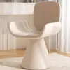 Entrega no Mesmo Dia Penteadeira para Quarto Banqueta Cadeira Princesa Francesa Luxo Leve Cadeira de Jantar com Encosto para Manicure Estilo Creme Cadeira para Maquiagem