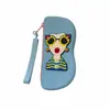 Bolsa de Silicona para Gafas de Dibujos Animados Lindos con Asa, Estuche Portátil para Gafas, Bolsa de Almacenamiento para Gafas de Sol, Bolsa a Prueba de Polvo, Venta Directa del Fabricante