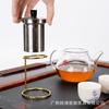 Estante de Acero Inoxidable Engrosado para Olla de Vidrio de Vesícula Biliar Soporte de Vesícula Biliar de Acero Soporte de Colador de Té de Acero Inoxidable Estante Fácil para Burbujas Estante de Muelle Lote de Juego de Té