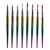 Gradiente 8 pincel de nail art terno fototerapia puxar linha pintura pincel cristal esculpido vison cabelo caneta renda gradiente