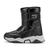 Botas de Nieve para Niños Modelo Invierno 2026 para Niños y Niñas, Botas Cálidas de Algodón Forradas de Felpa, Zapatos de Algodón Impermeables Antideslizantes para Niños Mayores, Comercio Exterior