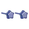 Aretes de Bio-Cerámica de Colores Estilo Coreano en Formas de Bola y Estrella, Simples y Dulces, No Necesitan Quitarse al Dormir, Pasadores de Oreja Completamente de Cerámica