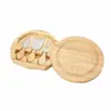 Suministro Directo de Fábrica de Bandeja de Madera de Caucho para Queso y Frutas, Cuchillo de Queso de Bambú, Plato de Queso para Pan, Plato para Snacks de Frutas