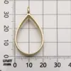 Marco Geométrico Hecho a Mano DIY Aleación Hueca Resina Colgante Forma de Corazón Gota de Agua Forma de Estrella Colgante Accesorios de Joyería
