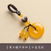 Llavero de Calcedonia Jade Seguro Llavero Loto Bodhi Decoración Colgante Llavero para Pareja Hombre y Mujer Colgante para Llave de Coche