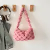 Bolsa Transversal de Grande Capacidade de Alta Qualidade para o Outono e Inverno, para o Dia a Dia, de Cruzamento de Fronteiras, para Mulheres, Nova Bolsa de Pelúcia e Pelo 2025, Bolsa Transversal