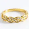 Anillo de Pareja Original con Estrella de Ocho Puntas Incrustada de Circonita con Patrón de Vid Vidriada, Anillo de Boda Sencillo, Regalo de Vacaciones