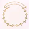 Cadena Decorativa de Flor Hueca en Forma de Diamante Cadena de Cintura para Mujeres con Vestido Chaqueta Cintura Versátil Cadena de Mujer