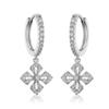 RAKOL Aretes de Moda Populares con Diseño de Nicho Europeo y Americano, Aretes Estrella Luna, Aretes Geométricos Transfronterizos de Zirconia